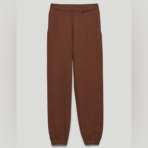 TNA Cozy Fleece Mega Sweatpants - GD Cognac (Size Small)